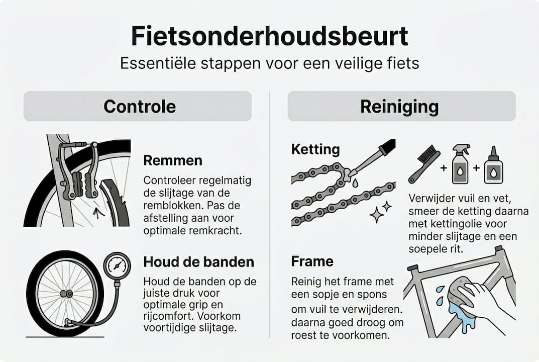Infographic: onmisbare tips voor het onderhoud van je fiets