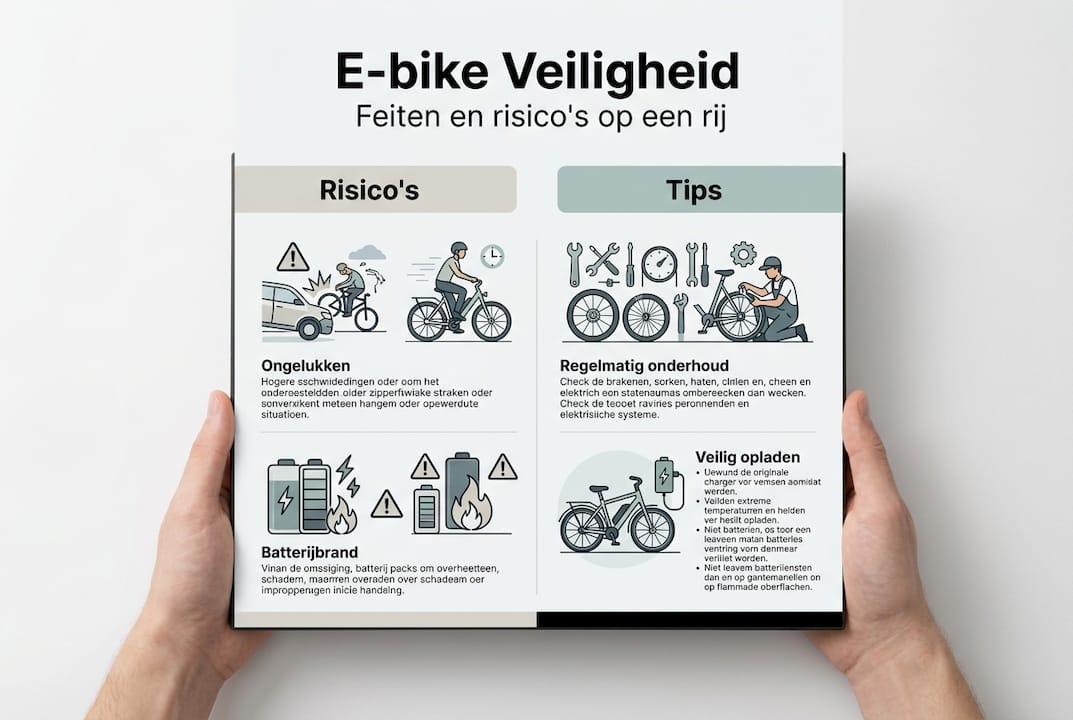 Infographic: handige weetjes en praktische tips voor veilig e-biken