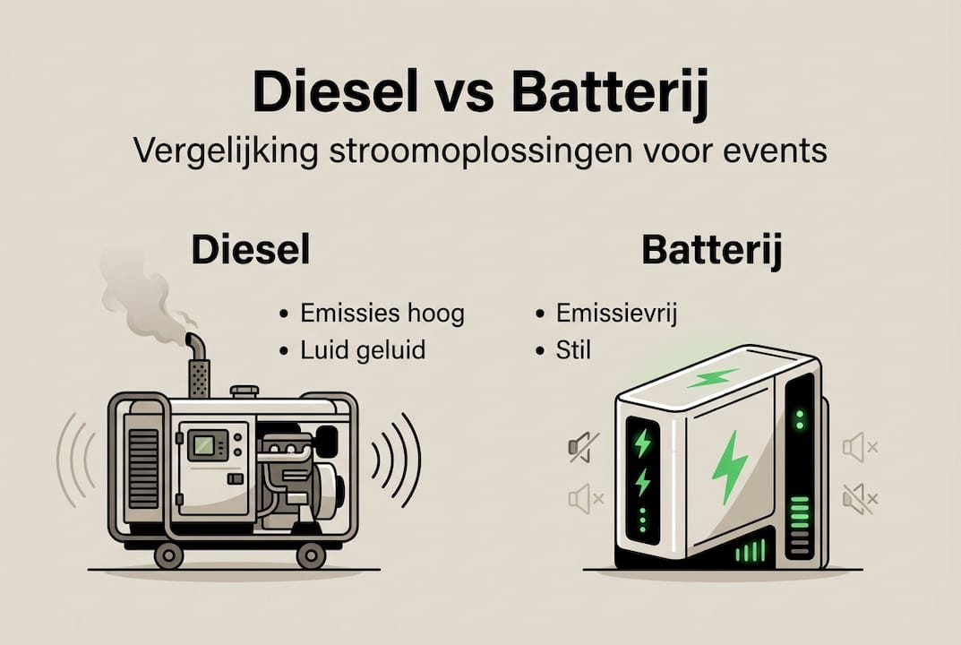 Overzichtelijke infographic: dieselauto’s tegenover elektrische voertuigen op accu