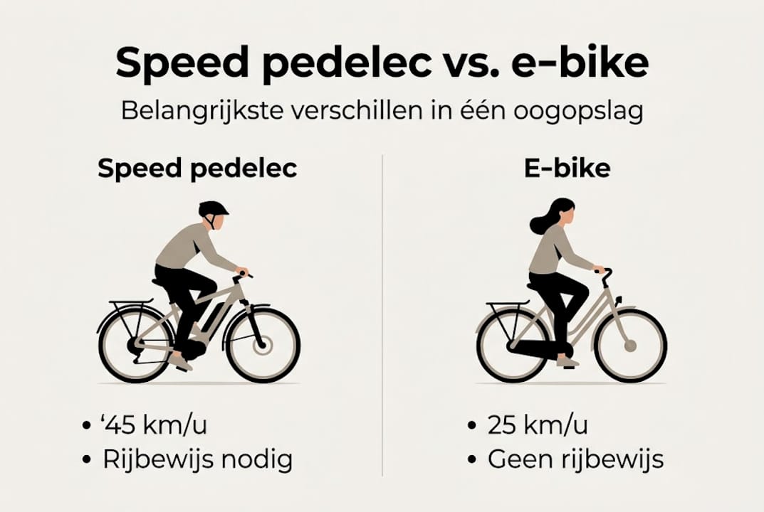 Overzicht: verschillen tussen een speed pedelec en een gewone e-bike