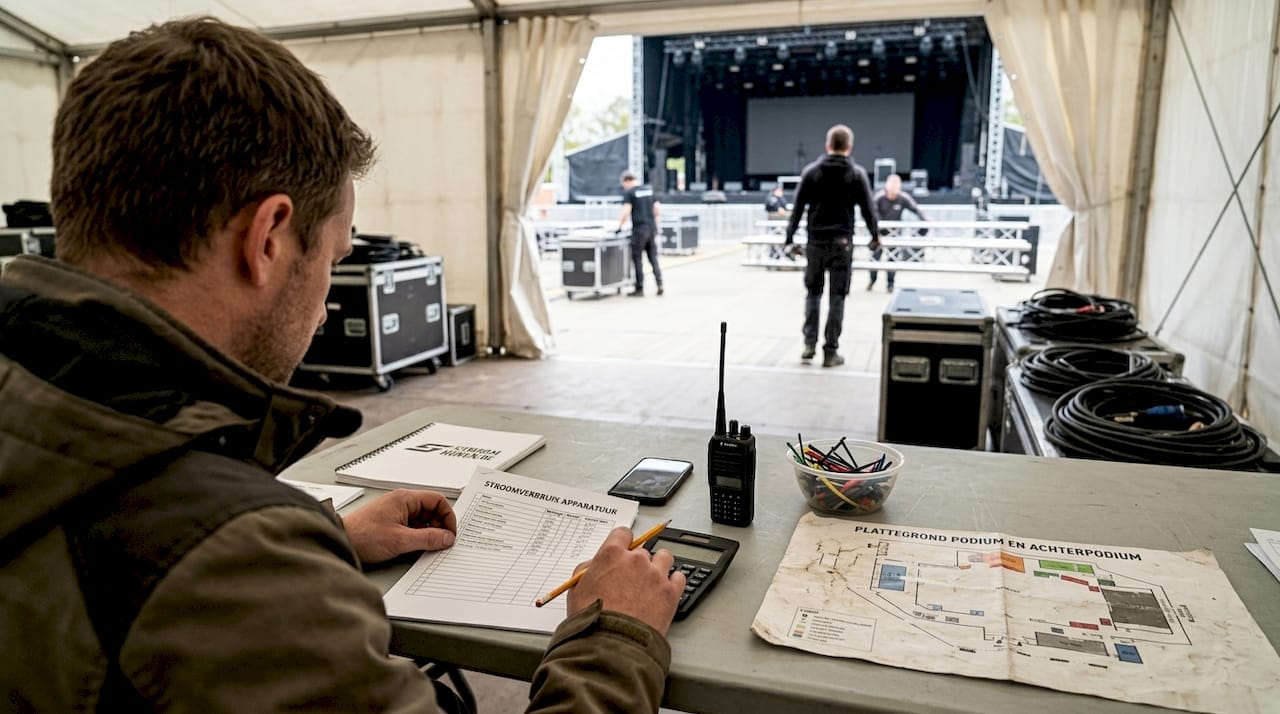 Planner berekent stroomvoorziening voor evenement