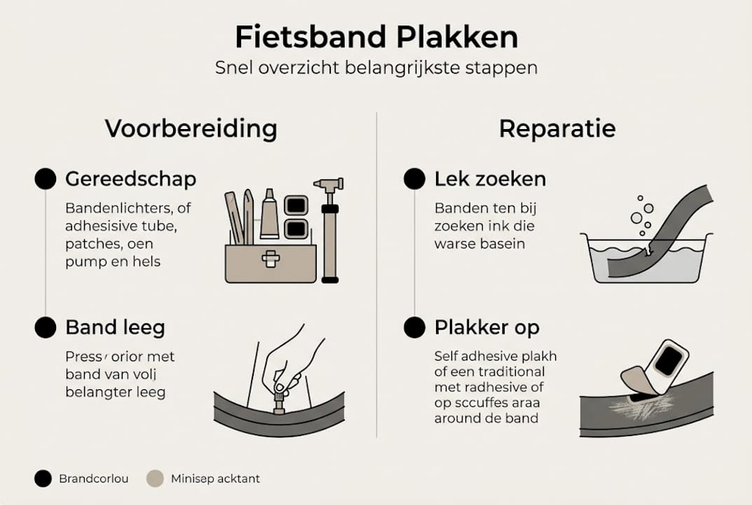 Stappenplan: Zo plak je eenvoudig zelf je fietsband (infographic)