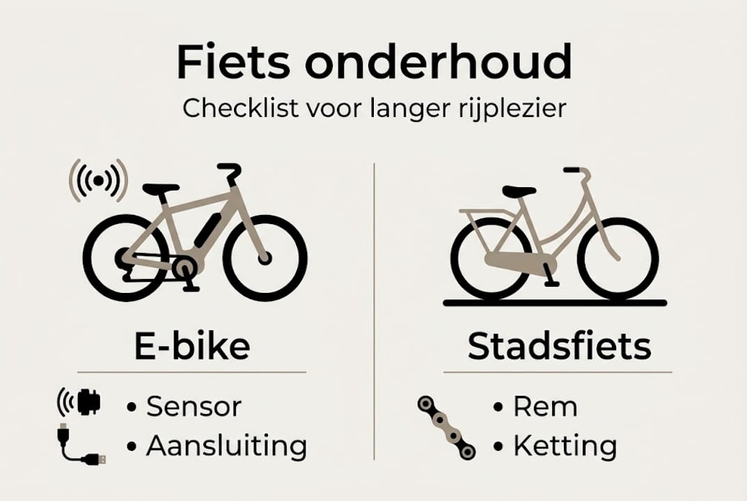 Handige infographic: checklist voor het onderhouden van je fiets