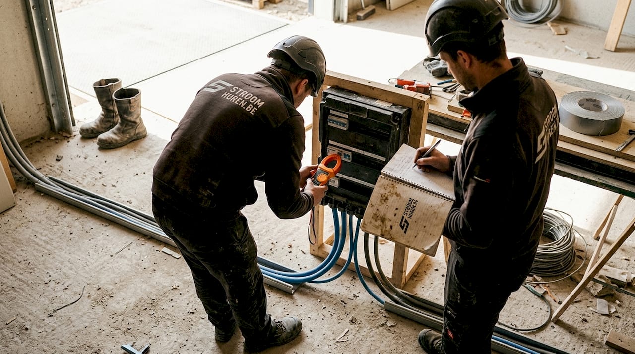 Tijdens de bouw van de installatie controleren monteurs of de fasen goed verdeeld zijn.
