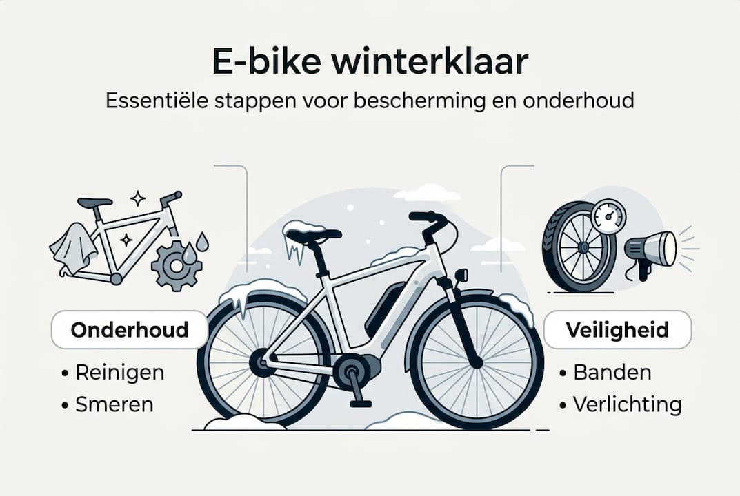 Infographic: Zo maak je je e-bike klaar voor de winter