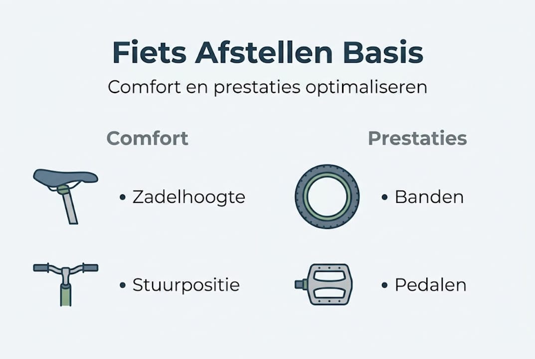 Infographic: de belangrijkste punten om je fiets goed af te stellen