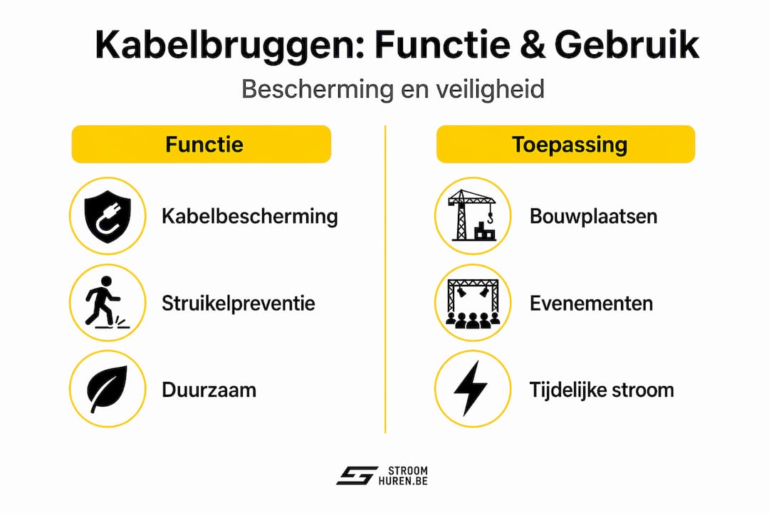 Infographic: wat doet een kabelbrug en waar wordt hij voor gebruikt?