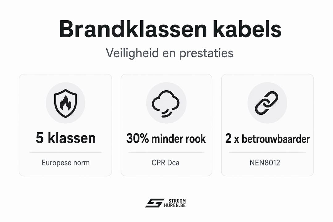 Overzicht van kabelbrandklassen in cijfers