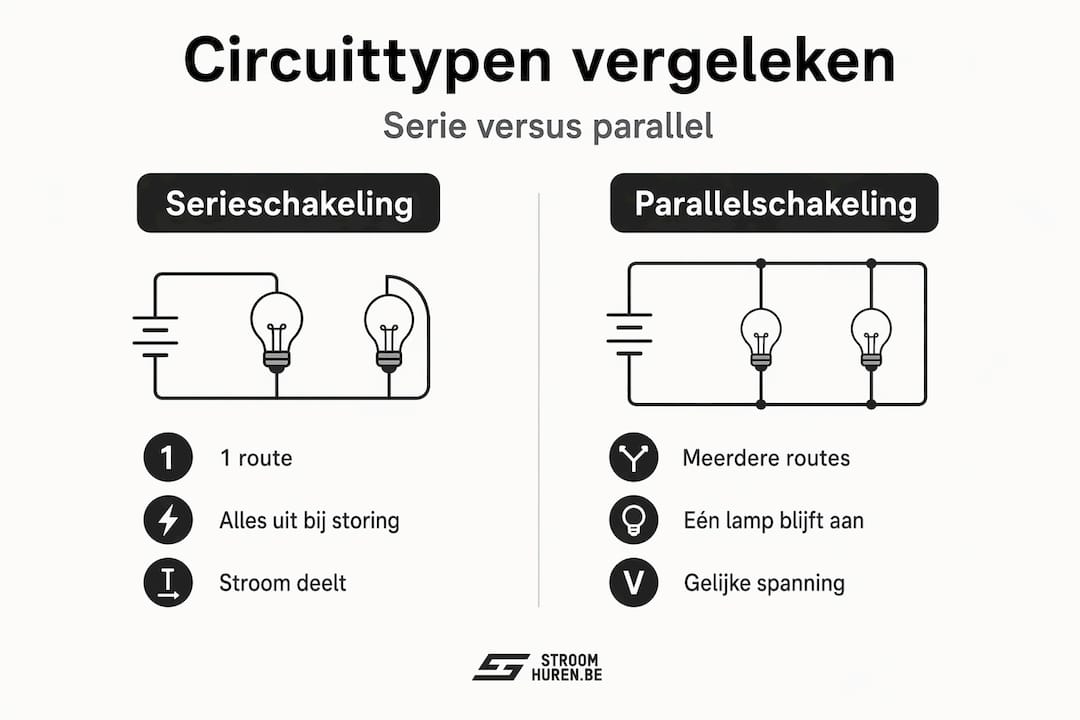 Infographic: serie- of parallelschakeling – wat is het verschil?