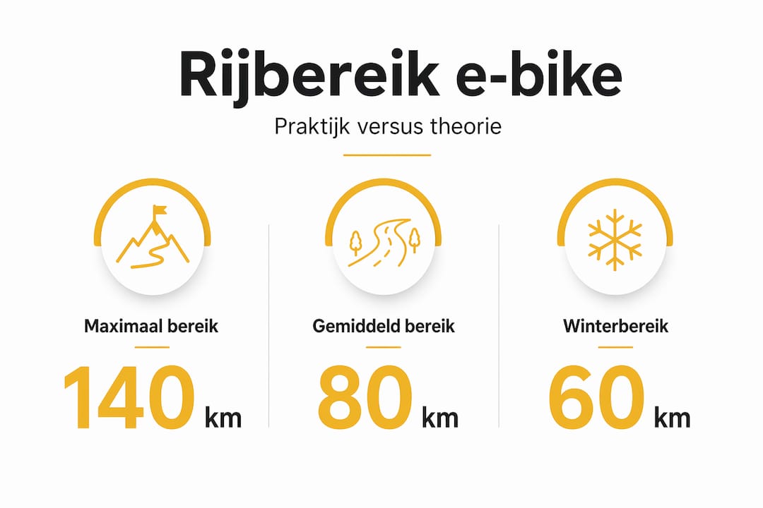 Infographic: Feiten en cijfers over het bereik van e-bikes