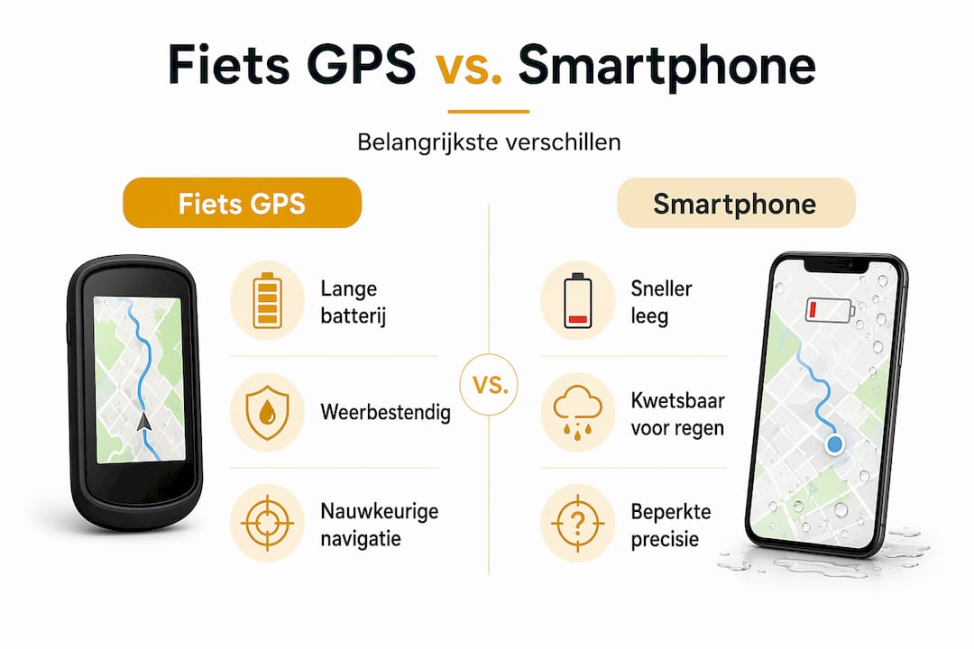 Infographic: Fietsnavigatie – GPS of smartphone?