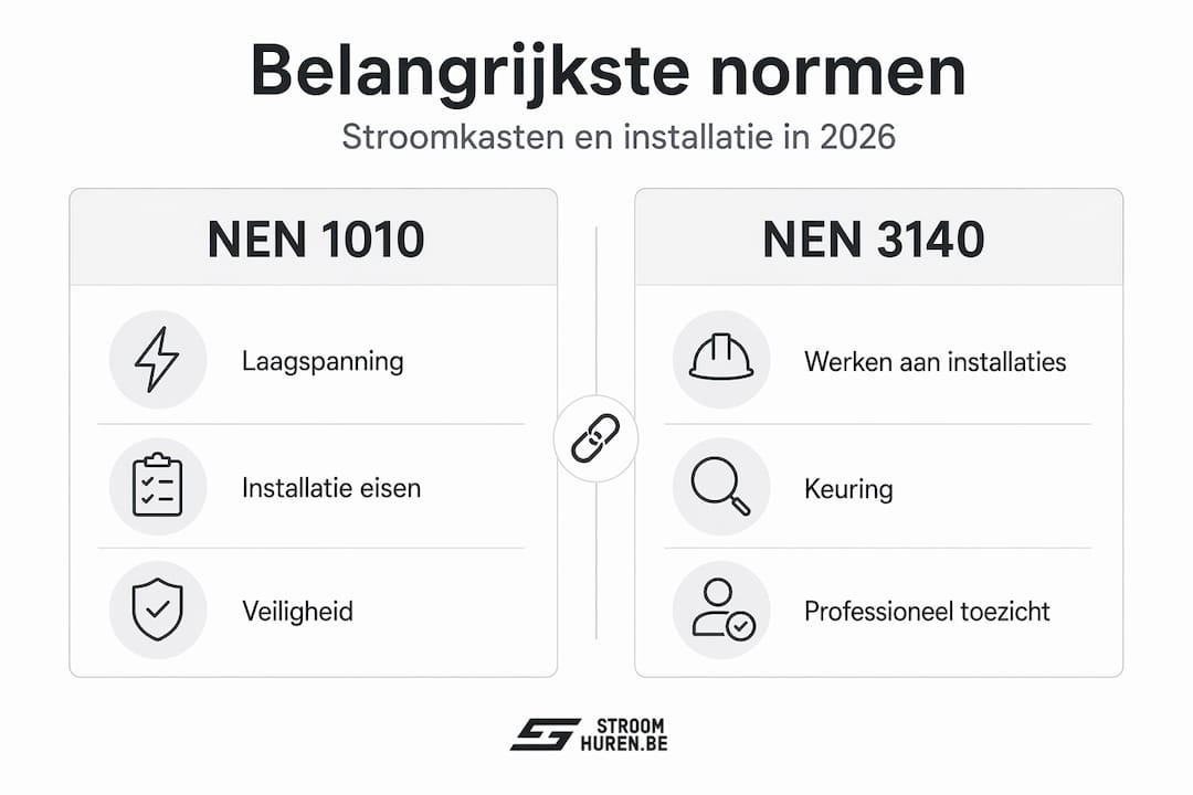 Infographic: Alles wat je moet weten over stroomkasten volgens NEN 1010 en NEN 3140