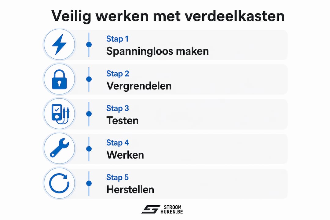 Vijf praktische stappen om veilig te werken – overzichtelijk in één infographic