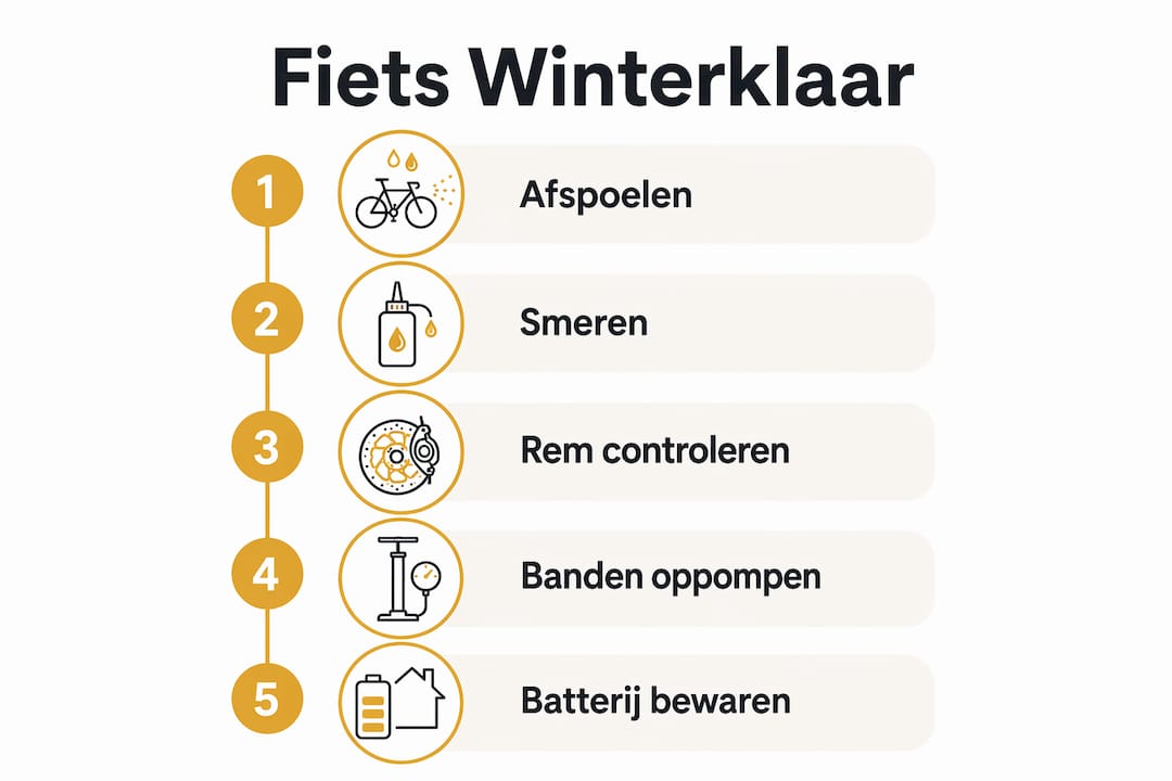 Infographic: zo maak je je fiets klaar voor de winter – stap voor stap