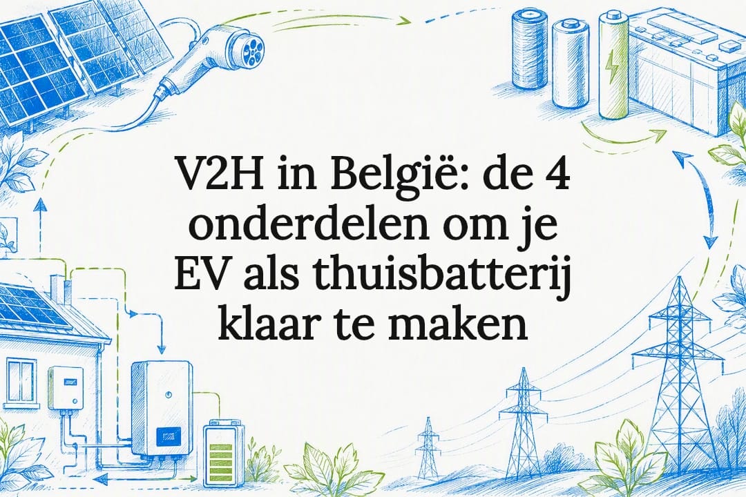 V2H in België: de 4 onderdelen om je EV als thuisbatterij klaar te maken