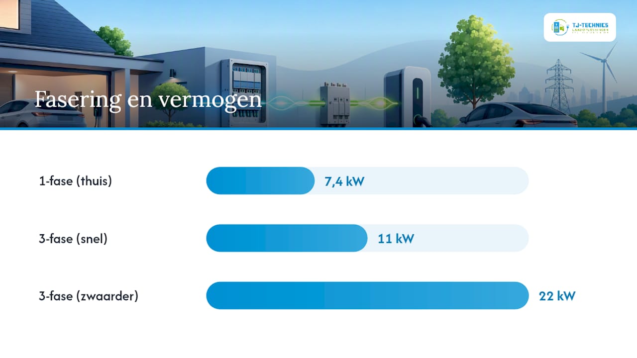 Overzicht van laadpaalopties en vermogens