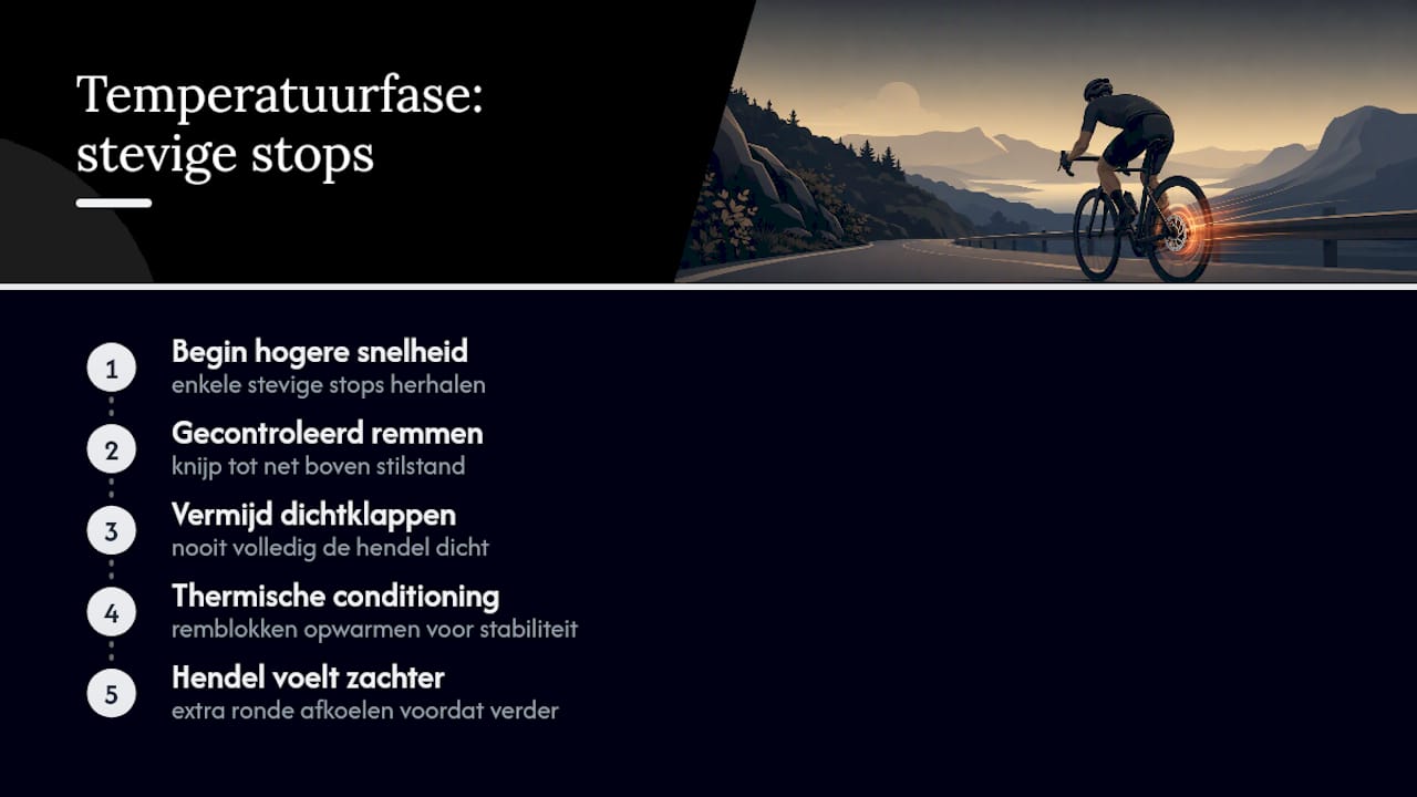 Temperatuurfase: enkele stevigere stops — overview diagram