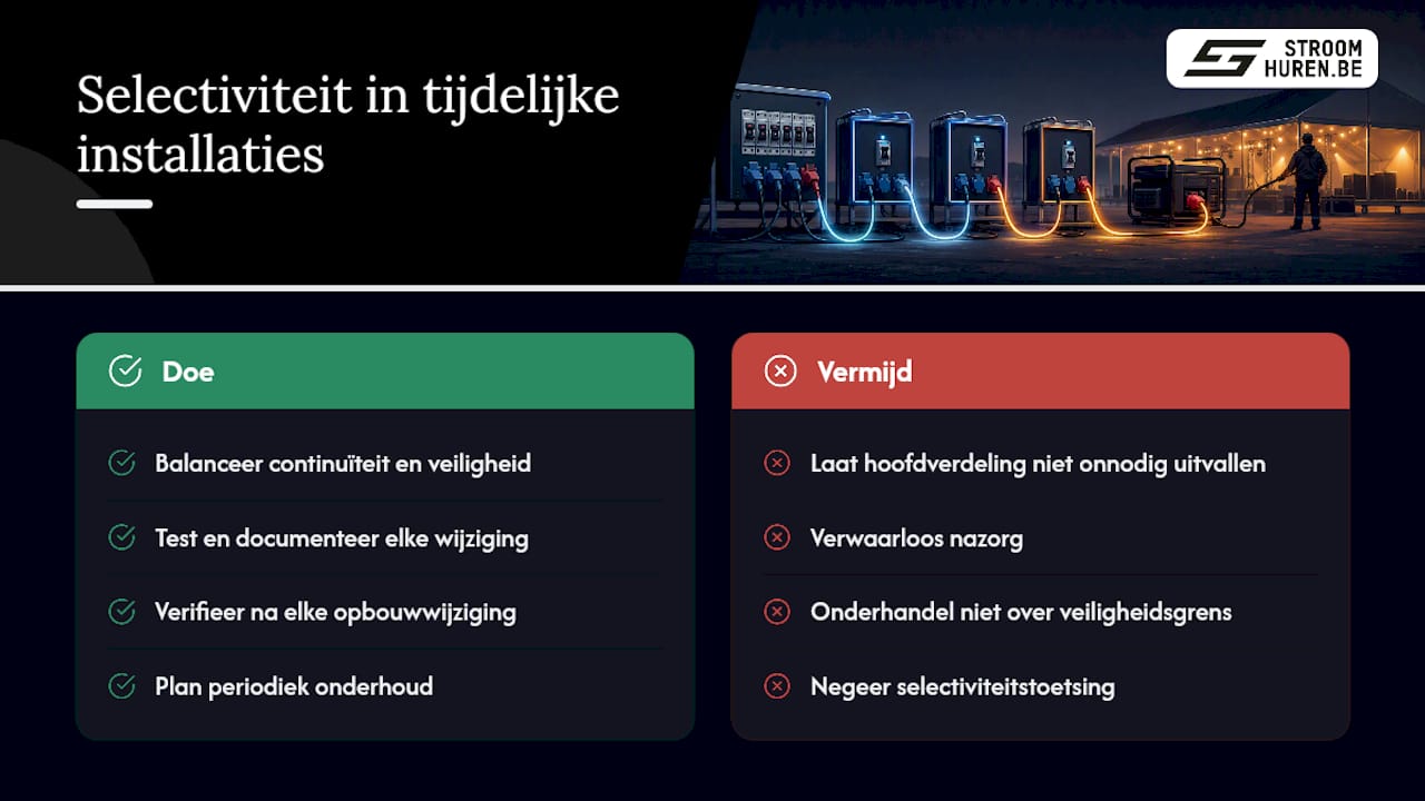 Vakperspectief: selectiviteit in tijdelijke installaties — overview diagram