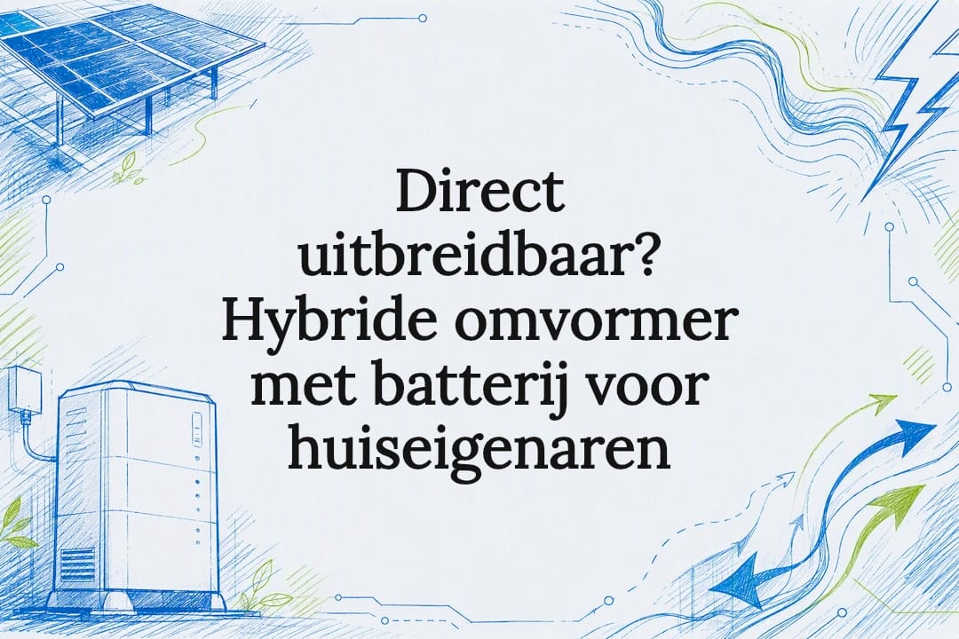 Direct uitbreidbaar? Hybride omvormer met batterij voor huiseigenaren