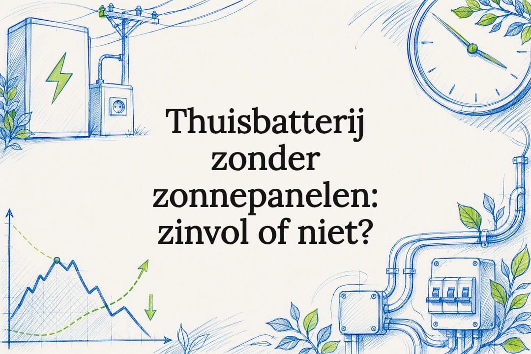 Thuisbatterij zonder zonnepanelen: zinvol of niet?