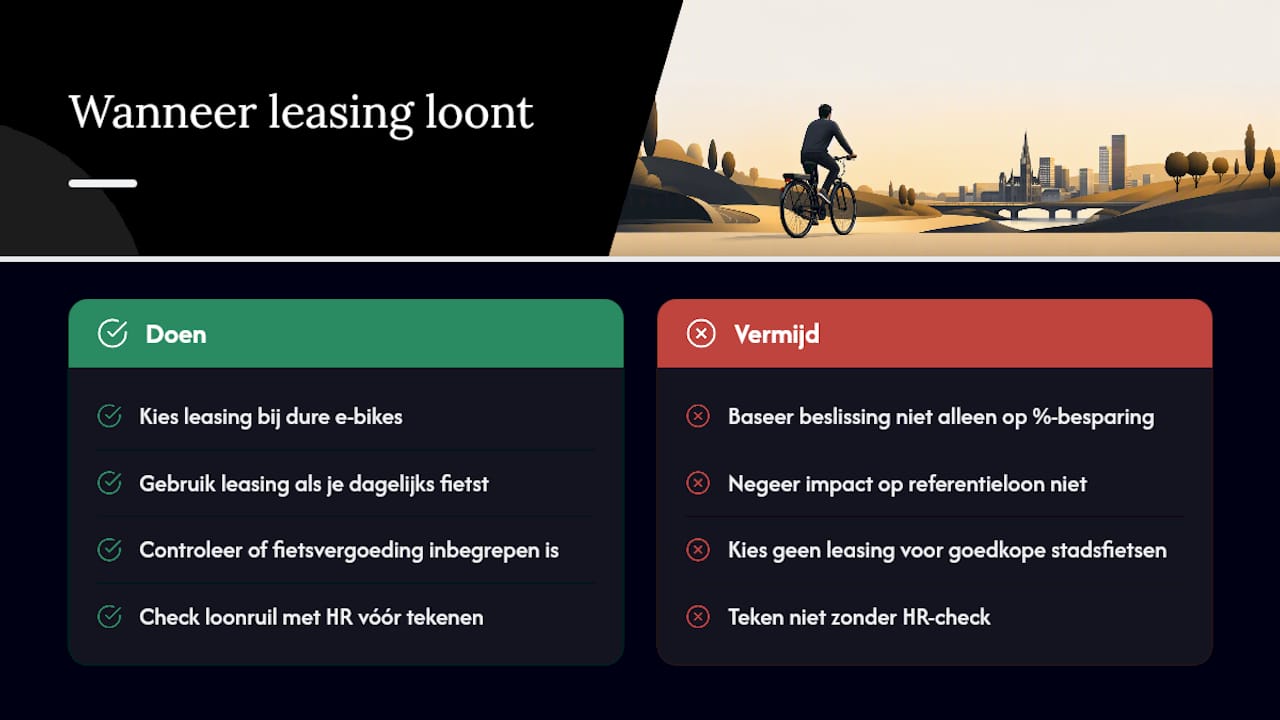 Wat leasing écht waard maakt, en wat overschat wordt — overview diagram