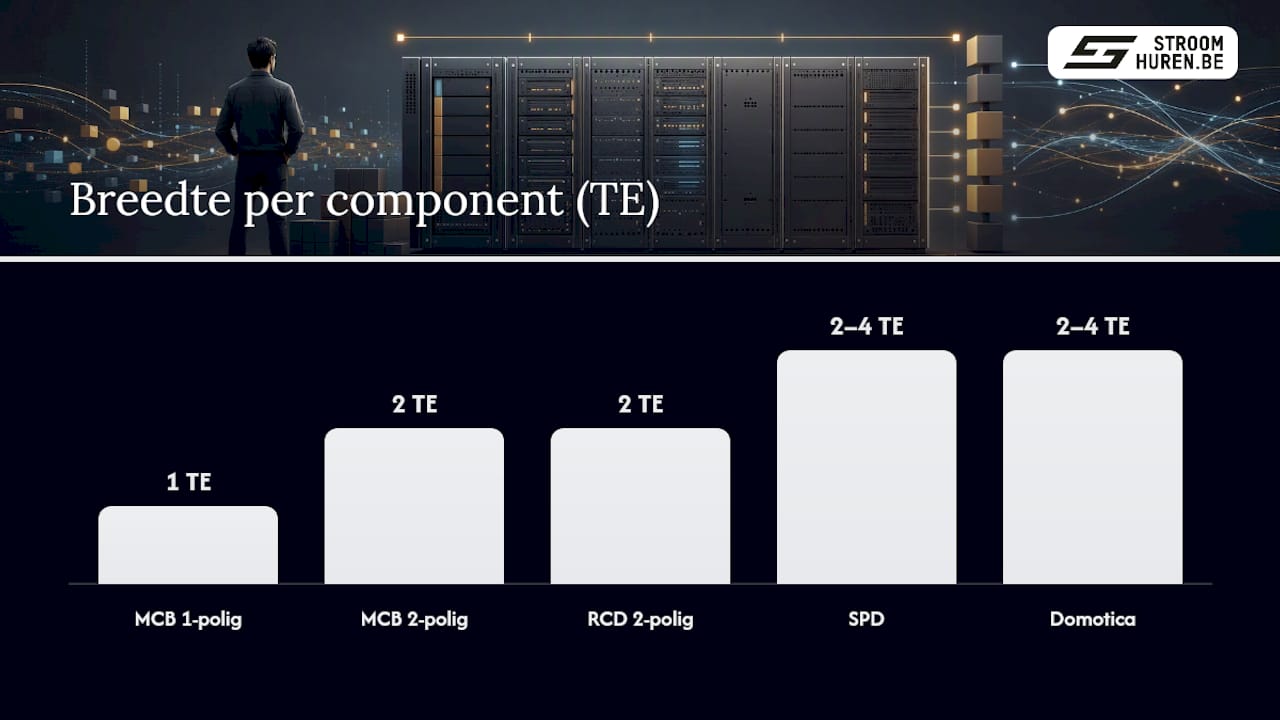 Wat is een module (TE) en hoe bepaalt dat de kastgrootte? — overview diagram
