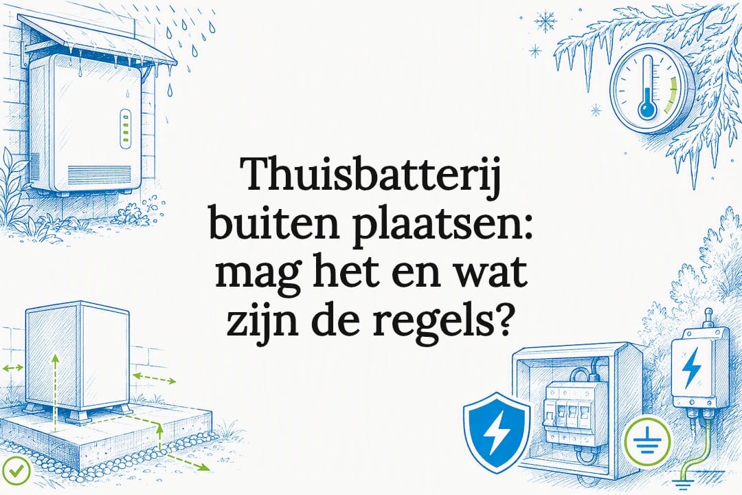 Thuisbatterij buiten plaatsen: mag het en wat zijn de regels?