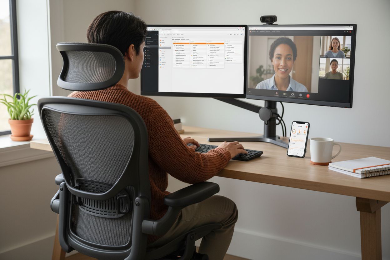 remote ergonomic workspace