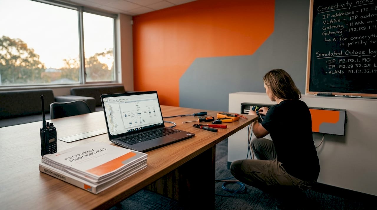IT specialist restores network after outage