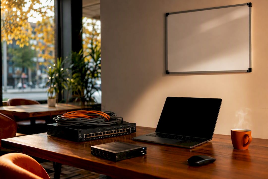Network hardware and workspace for security assessment