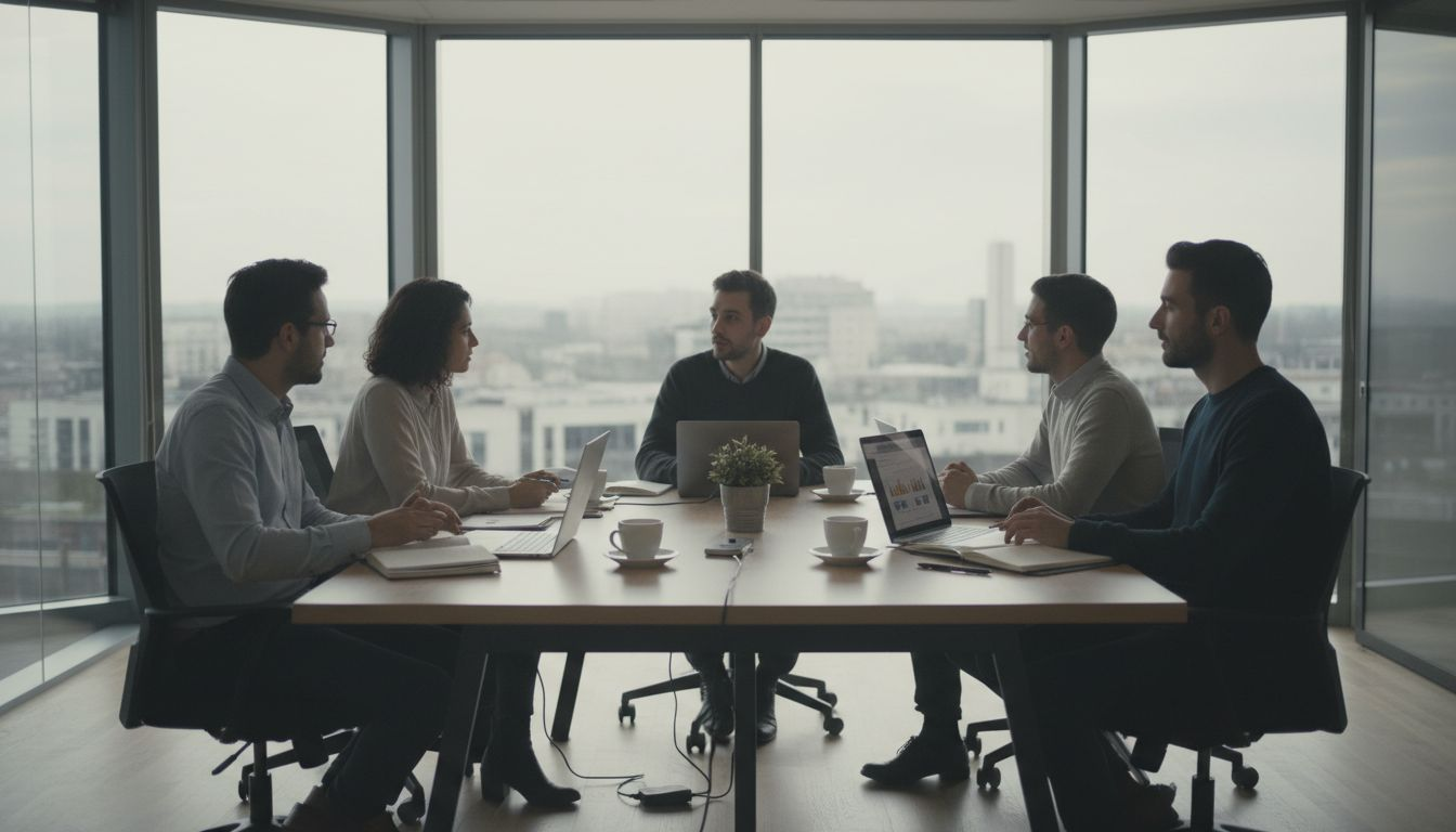 L’équipe de l’entreprise capturée dans un shooting photo spontané