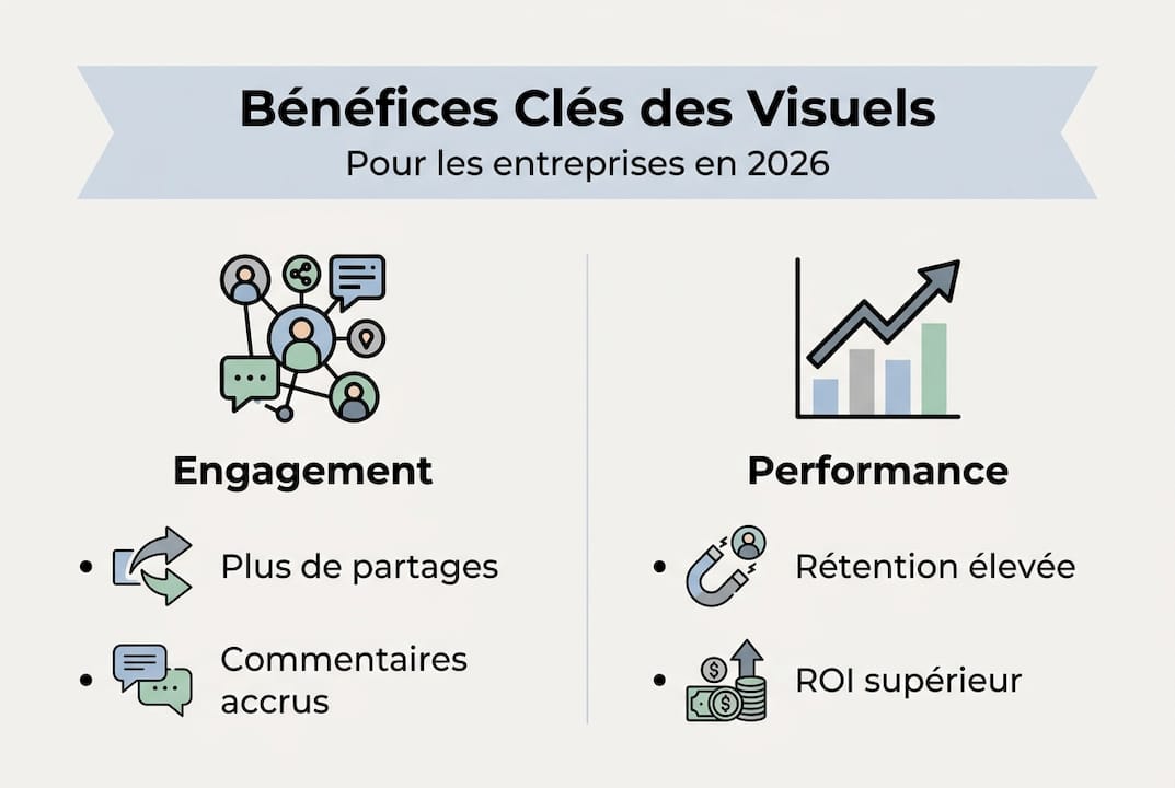Infographie : les avantages des contenus visuels à l’horizon 2026