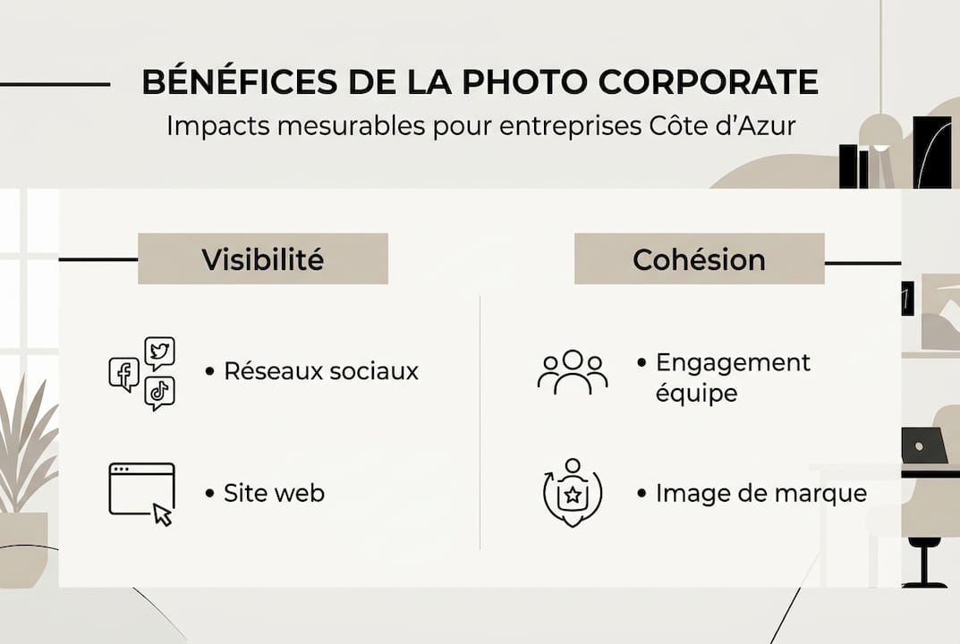 Infographie : Pourquoi investir dans un shooting photo corporate sur la Côte d’Azur ?