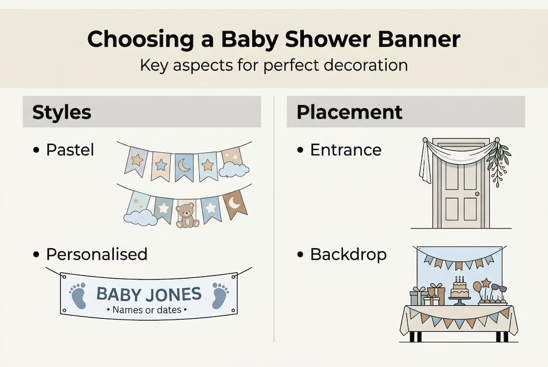 Infographic of banner styles and placement tips