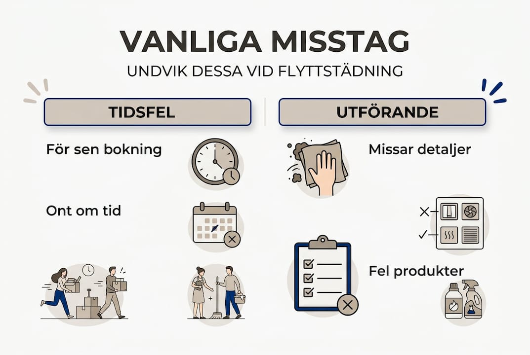 Grafik: Vanliga missar vid flyttstädning
