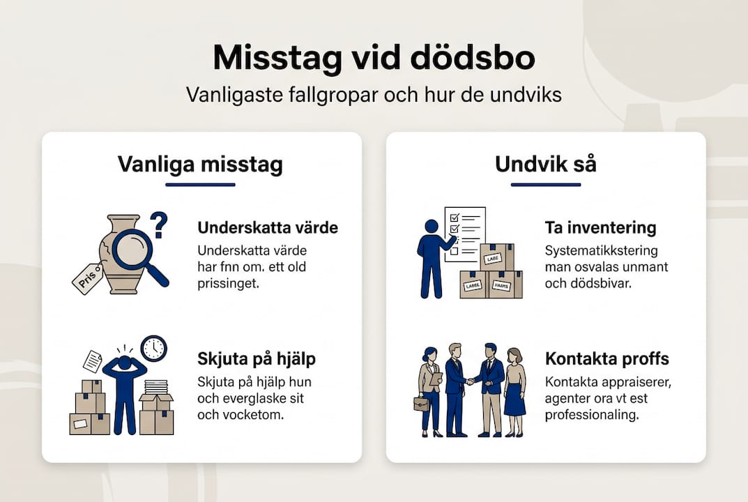 Vanliga misstag och smarta lösningar när du tar hand om ett dödsbo – en översikt