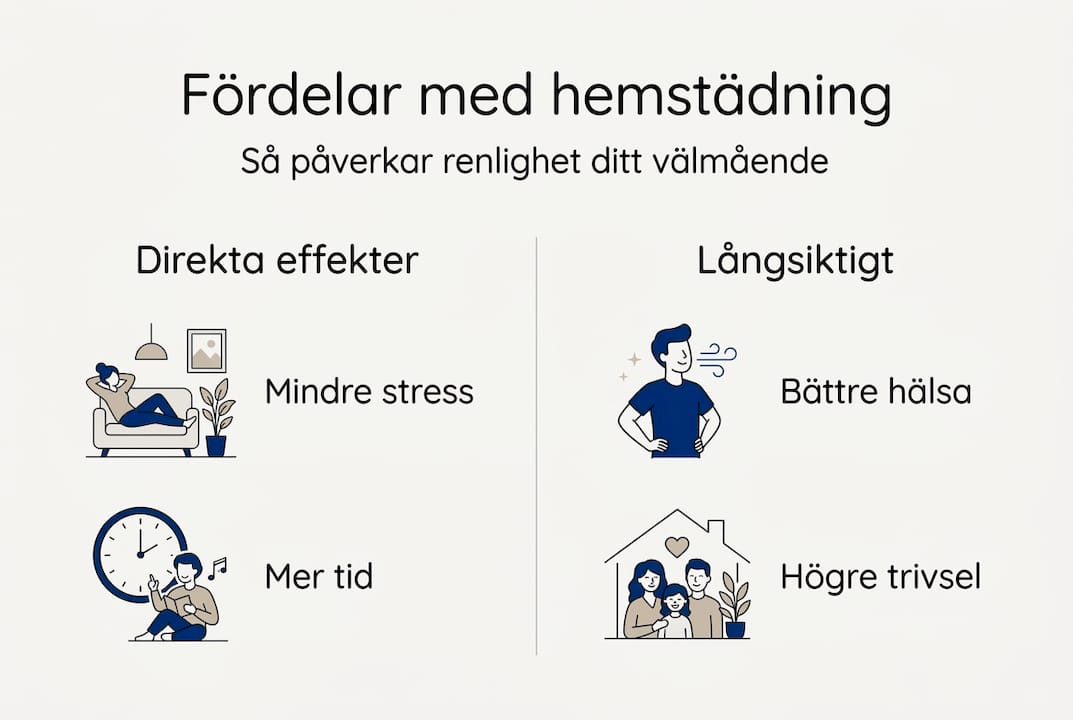 Grafisk guide: Så påverkar regelbunden hemstädning din hälsa