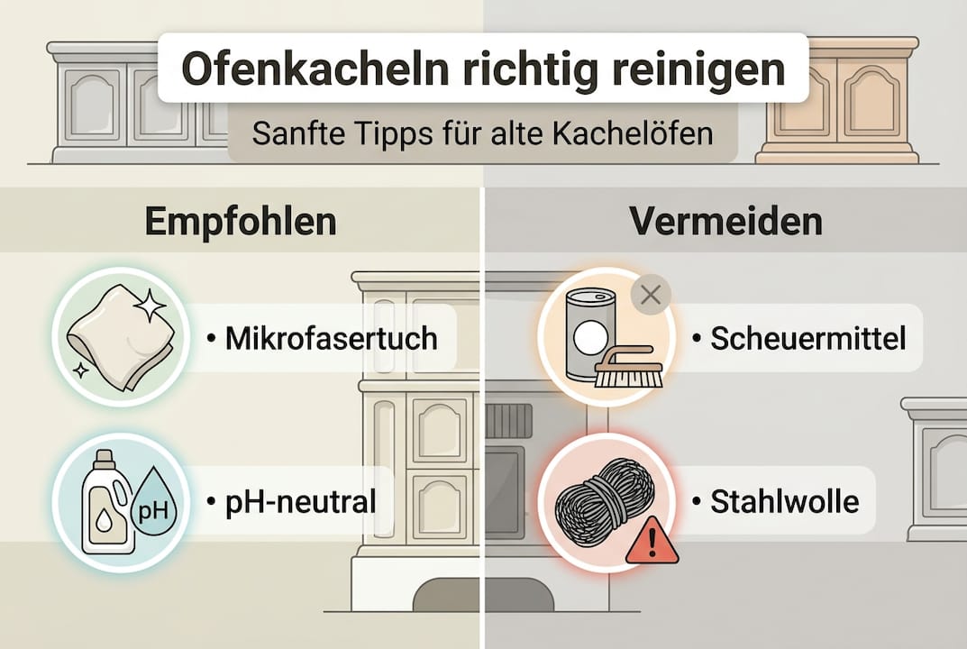 Infografik: So pflegen Sie antike Fliesen richtig – die besten Reinigungstipps auf einen Blick