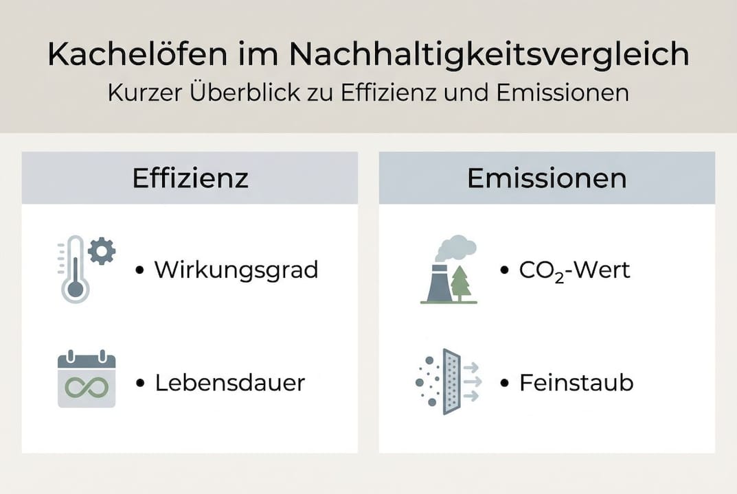 Nachhaltiger Heizvergleich: Die wichtigsten Fakten zu Kachelöfen auf einen Blick (Infografik)