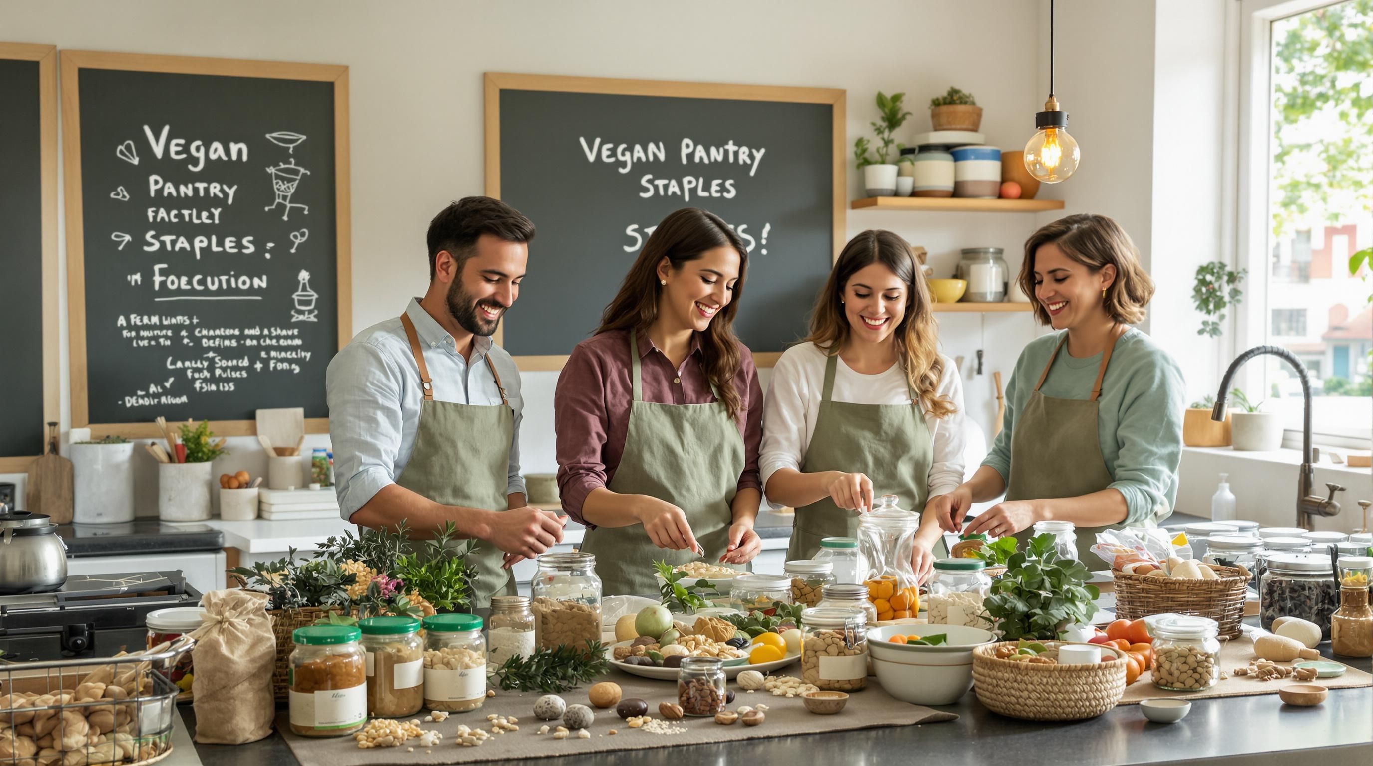 vegan pantry staples kitchen