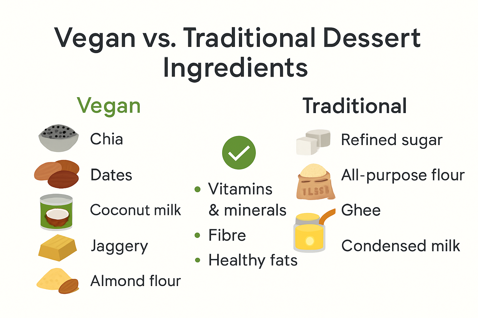 Vegan vs. Traditional Dessert Nutrition Comparison