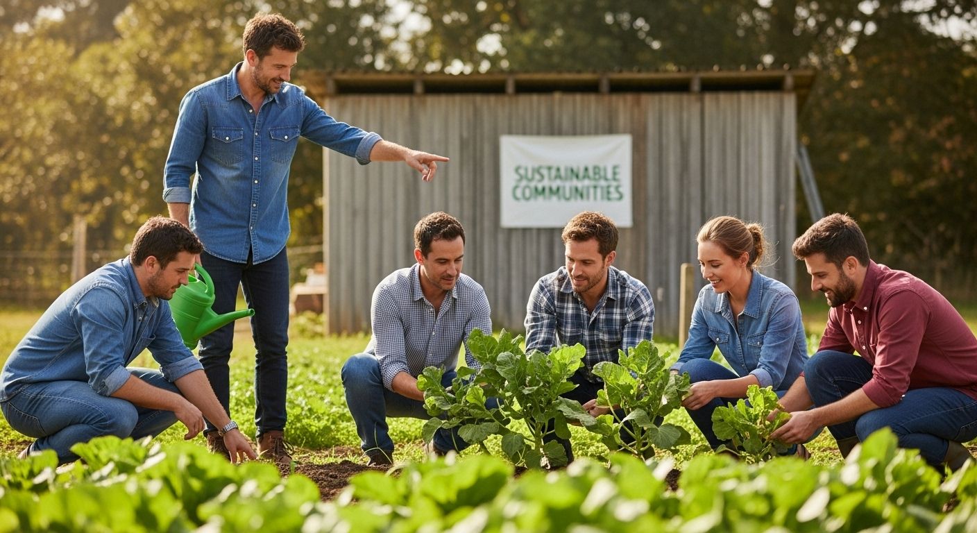 local farmers teamwork field