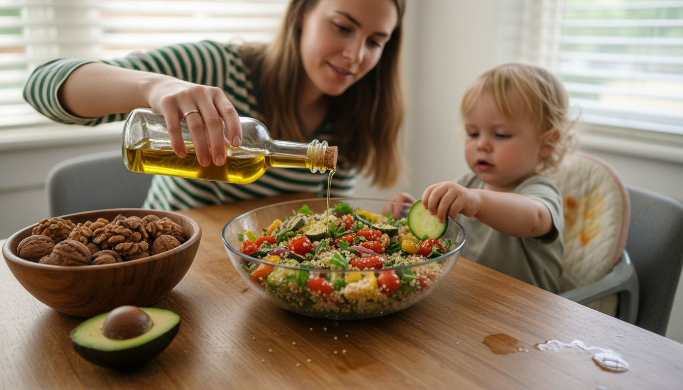 Adding healthy fats to family meal