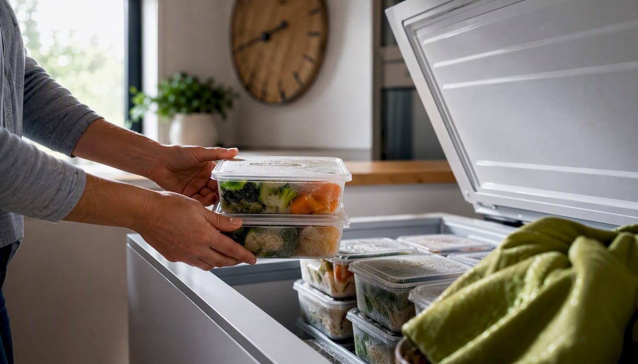Freezing gluten-free meal prep containers