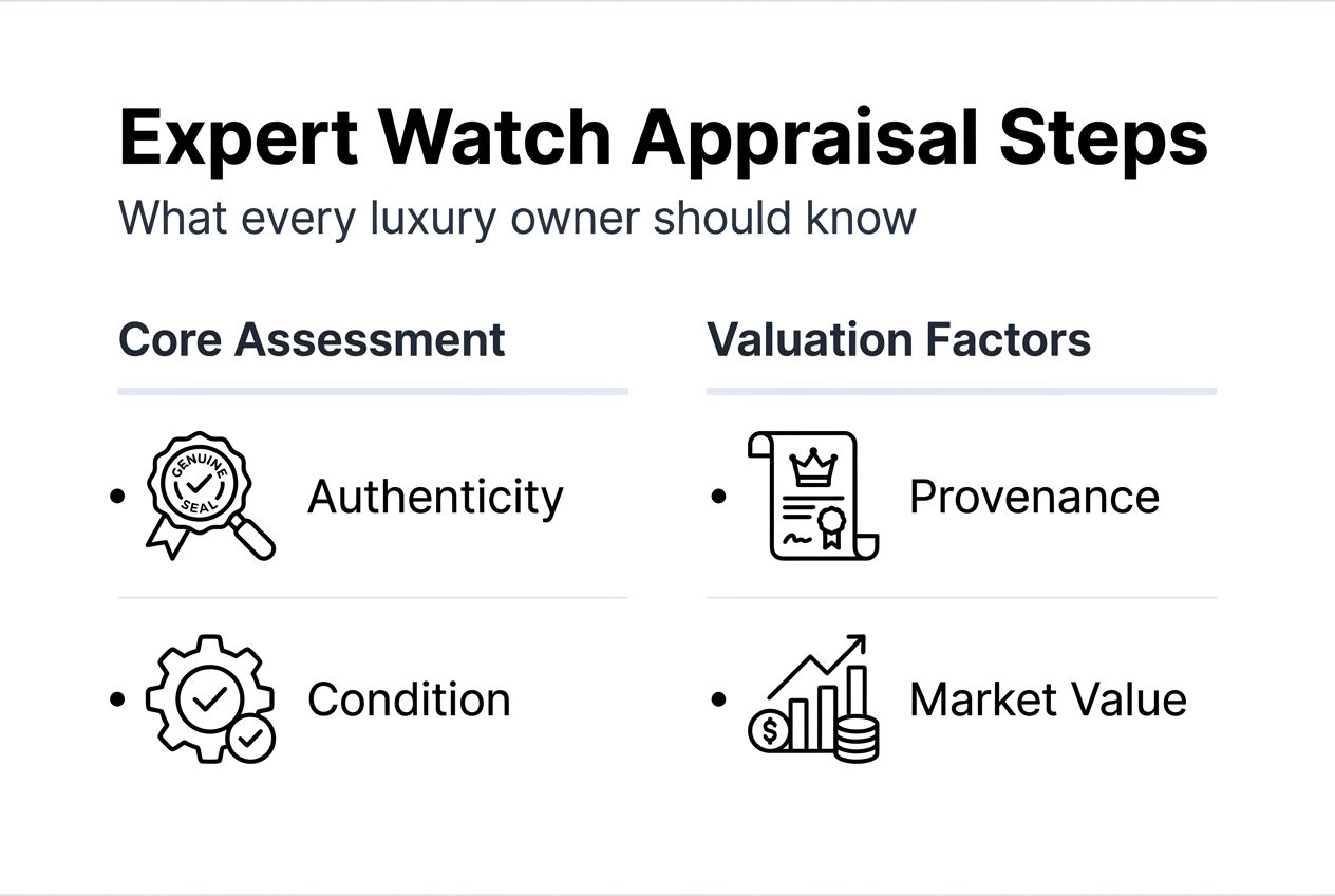 Infographic outlining key appraisal steps