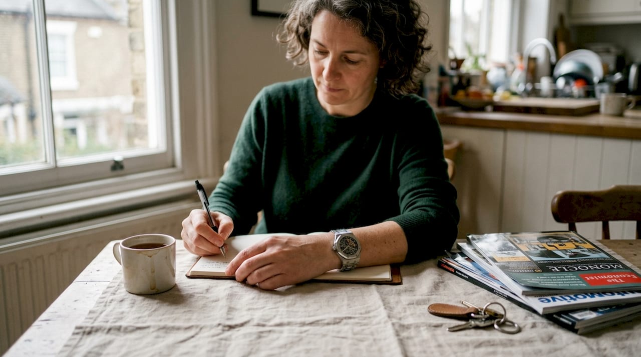 Collector wearing openworked AP Royal Oak