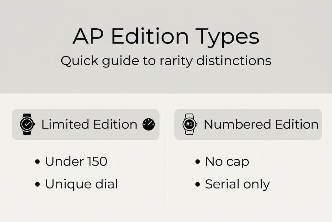 Infographic comparing AP edition types