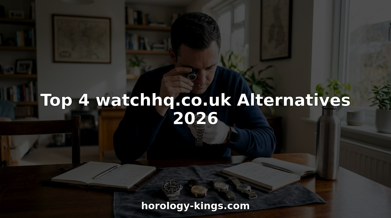 Watch collector appraising luxury watches in study