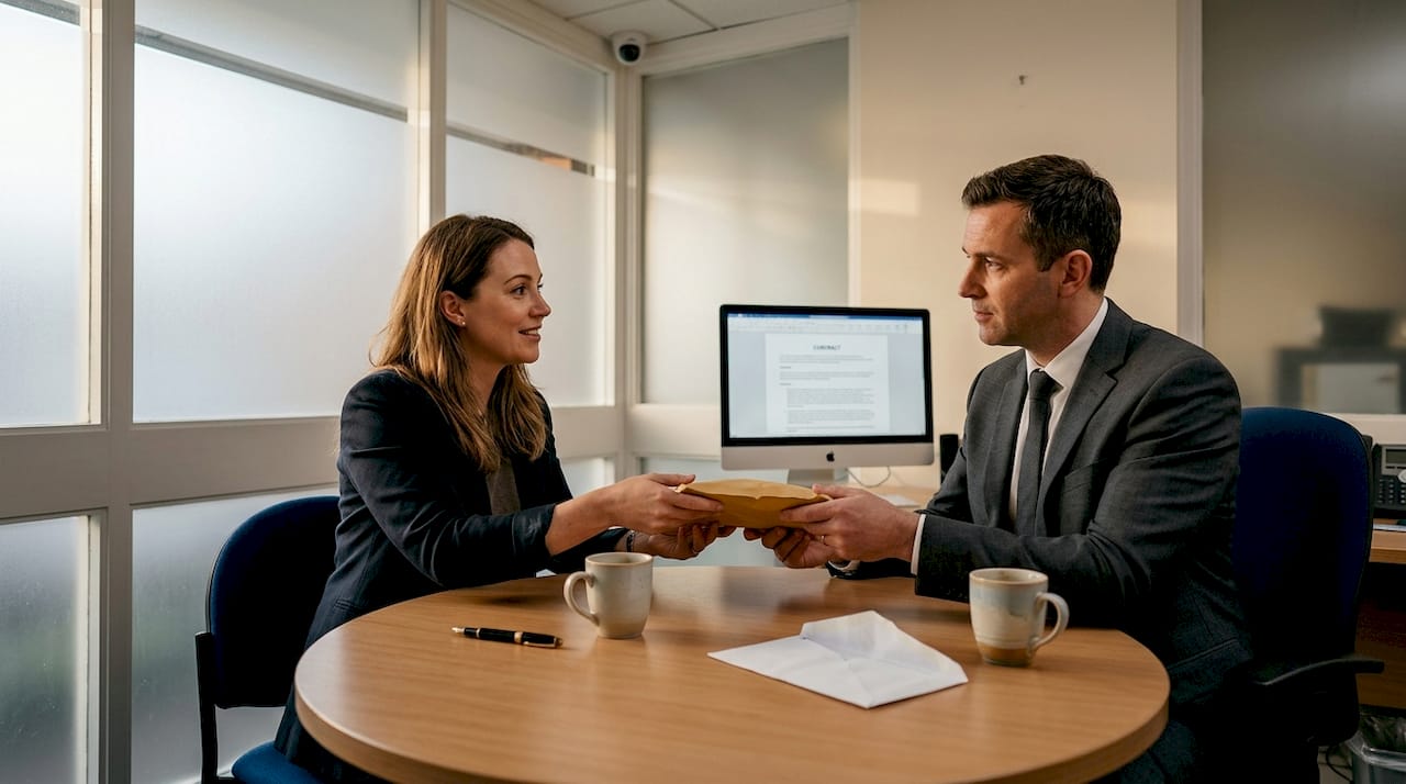 Client and watch broker exchange package securely