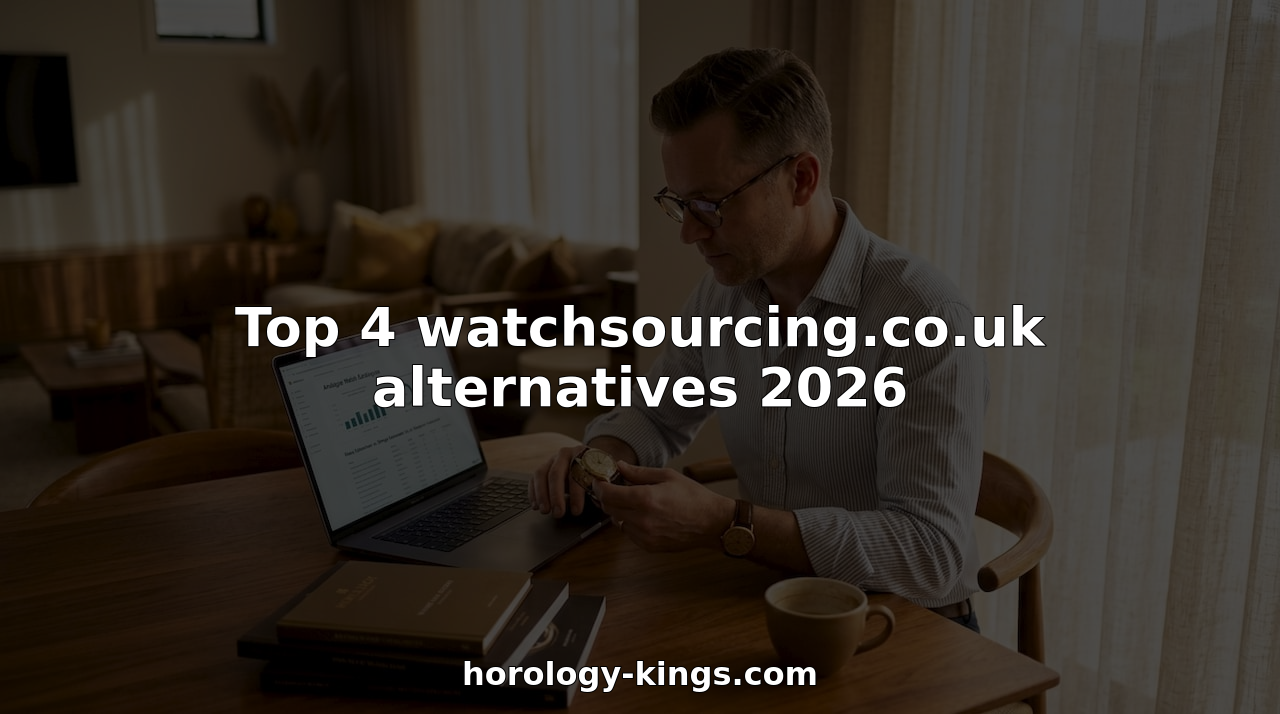 Man researching luxury watch alternatives at home